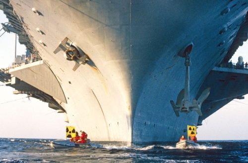 Nuclear Free Seas Action USS Eisenhower in Spain